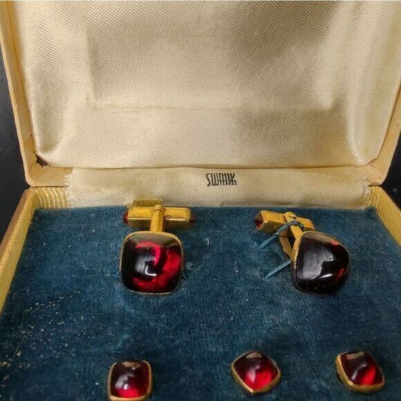Vintage cufflinks and‎ buttons by swank - Picture 1 of 6